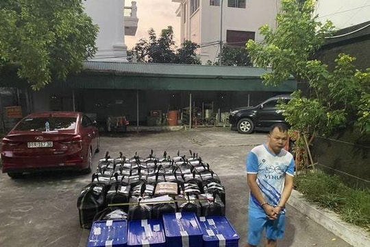 Bắc Giang: Bắt nhóm đối tượng dùng máy trộn bê tông chế tạo pháo nổ