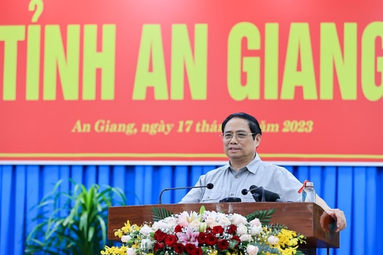 Thủ tướng: An Giang cần đột phá về tư duy, cách làm để phát triển bứt phá