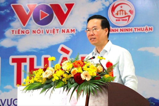 Chủ tịch nước Võ Văn Thưởng dự Lễ khánh thành Đài Phát sóng Nam Trung Bộ