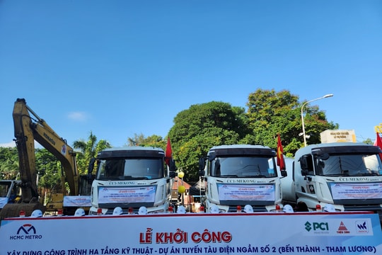 Khởi công Dự án Metro 2 Bến Thành - Tham Lương hơn 2 tỷ USD