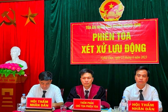 TAND huyện Nghĩa Đàn xét xử lưu động vụ án về ma túy