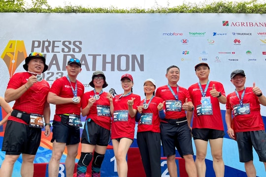 500 phóng viên, nhà báo chinh phục giải Press Marathon 2023
