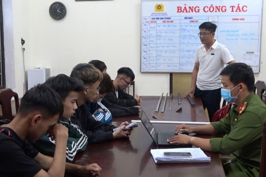 Kịp thời ngăn chặn hai nhóm thanh niên cầm hung khí đi giải quyết mâu thuẫn