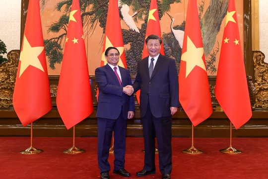 Thủ tướng Phạm Minh Chính hội kiến Tổng Bí thư, Chủ tịch Trung Quốc Tập Cận Bình
