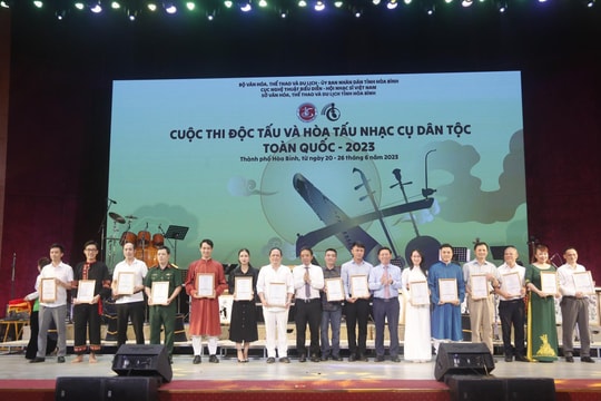 Bế mạc cuộc thi Độc tấu và Hòa tấu nhạc cụ dân tộc toàn quốc - 2023