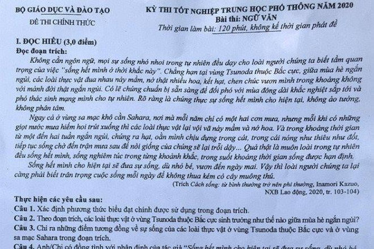 Thí sinh phát tán đề thi môn Ngữ văn, Toán: Chế tài xử phạt thế nào?