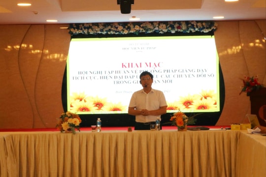 Học viện Tư pháp tập huấn về phương pháp giảng dạy tích cực và ứng dụng công nghệ số