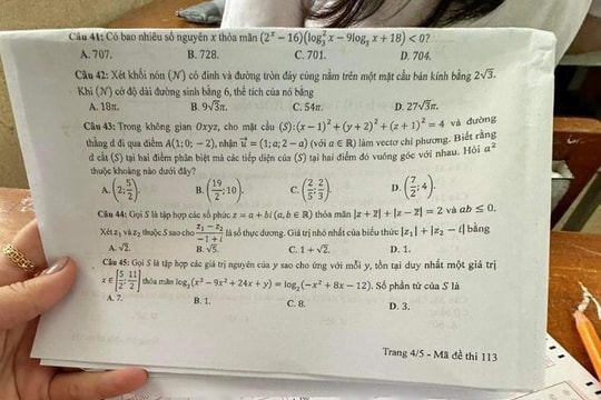 Lại nghi vấn lộ đề Toán, Công an vào cuộc