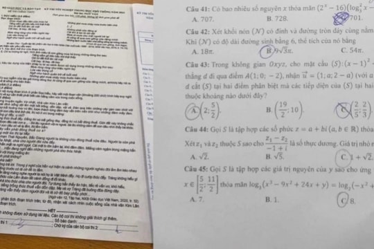 Lọt đề thi Ngữ văn, Toán từ thí sinh ở Cao Bằng và Yên Bái
