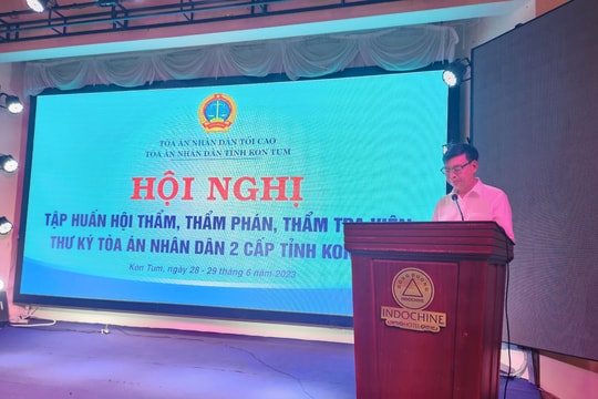 TAND tỉnh Kon Tum tổ chức tập huấn nghiệp vụ xét xử