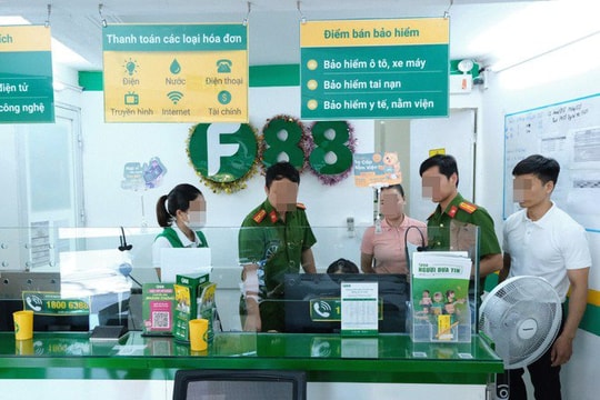Công an kiểm tra tất cả địa điểm kinh doanh của F88 ở Hà Tĩnh