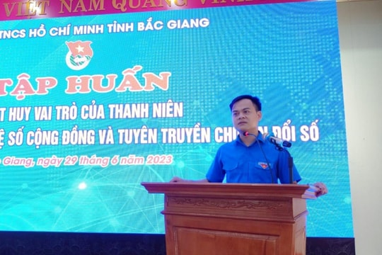 Bắc Giang: Tổ chức tập huấn chuyển đổi số cho thanh niên khởi nghiệp bằng chuyển đổi số