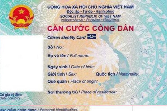 Giảm 50% lệ phí cấp căn cước công dân