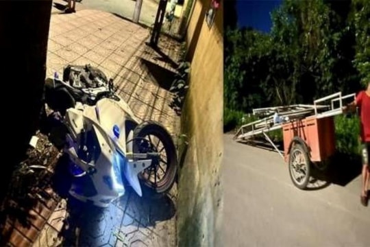 Đâm phải xe kéo tự chế, nam thanh niên đứt lìa cánh tay, tử vong