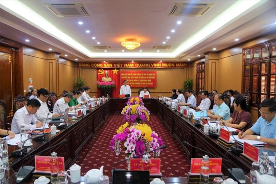 Đoàn kiểm tra của Bộ Chính trị làm việc với Ban Thường vụ tỉnh ủy Bắc Kạn