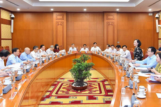 Thường trực Ban Bí thư chủ trì giao ban với các Ban Cán sự đảng ở Trung ương