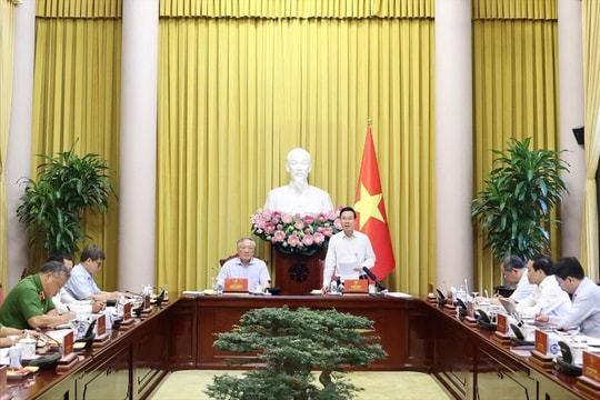 Chủ tịch nước Võ Văn Thưởng chủ trì làm việc về giải quyết hồ sơ án tử hình