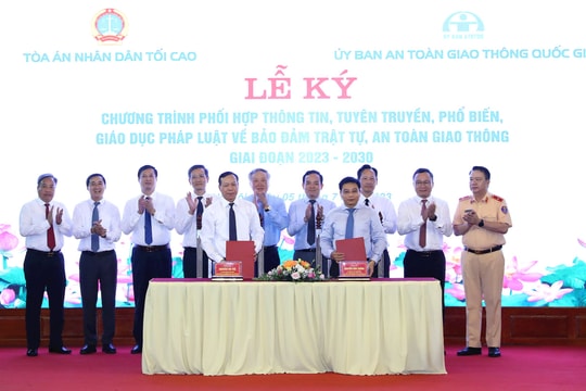 Tòa án có vai trò quan trọng trong việc tuyên truyền pháp luật về an toàn giao thông