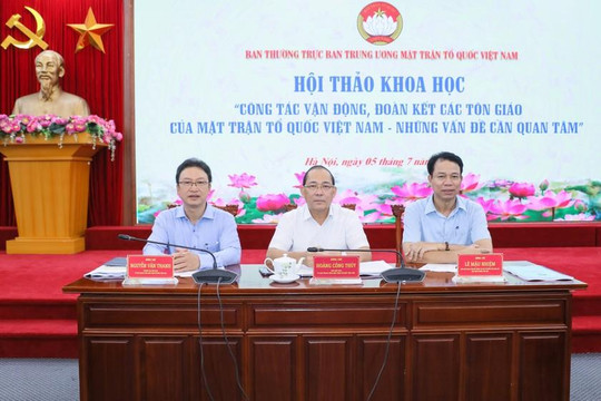Tăng cường và nâng cao hiệu quả công tác vận động, đoàn kết các tôn giáo