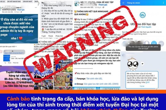 Cảnh báo việc tham gia các hội nhóm tân sinh viên tự phát