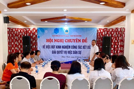 TAND quận Phú Nhuận tổ chức Hội nghị rút kinh nghiệm công tác xét xử, giải quyết vụ việc dân sự
