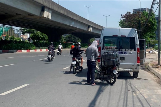 Hà Nội: Vi phạm an toàn giao thông quanh bến xe Mỹ Đình