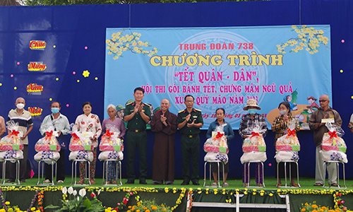 Phật giáo đồng hành cùng Bộ đội gắn kết tình quân dân