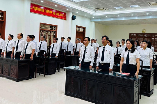 TAND hai cấp tỉnh Ninh Bình tích cực nâng cao chất lượng xét xử