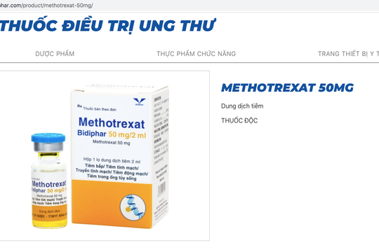 Thu hồi, tiêu hủy một lô thuốc điều trị ung thư