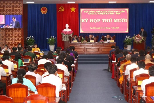 Khai mạc Kỳ họp thứ 10, HĐND tỉnh Bạc Liêu