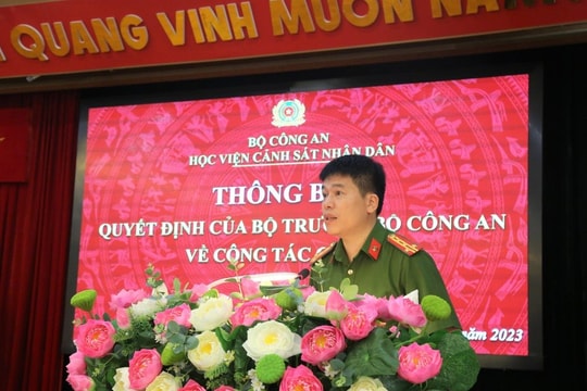 Phó Giám đốc Học viện CSND làm Phó Giám đốc Công an tỉnh Nghệ An