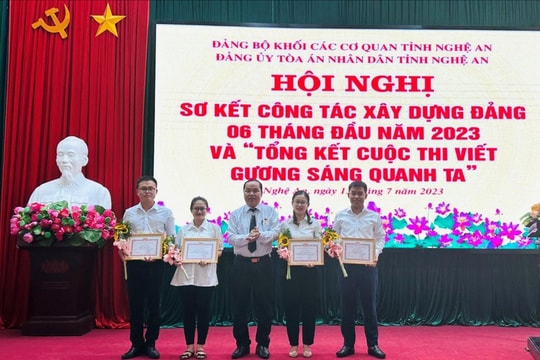 TAND tỉnh Nghệ An tổ chức sơ kết công tác xây dựng Đảng 6 tháng đầu năm