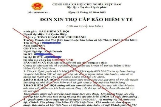 Cảnh báo tình trạng lừa đảo nhận tiền trợ cấp bảo hiểm y tế