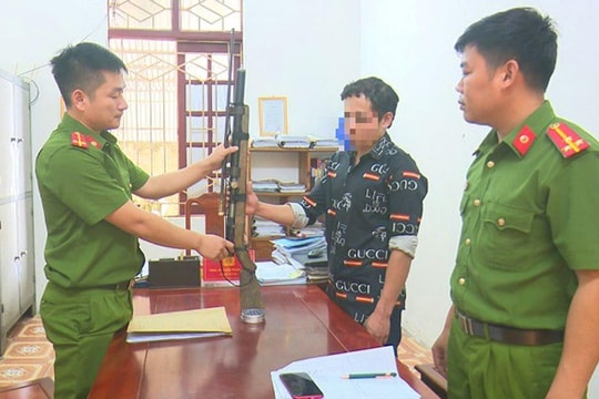 Xử phạt 75 triệu đồng 5 người sử dụng súng săn, súng tự chế