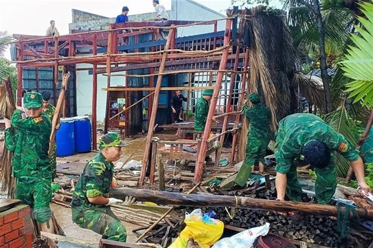 Cà Mau: Thiệt hại 116 căn nhà do ảnh hưởng của bão số 1