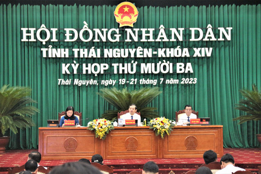 Bế mạc Kỳ họp thứ 13 HĐND tỉnh Thái Nguyên khóa XIV nhiệm kỳ 2021 - 2026