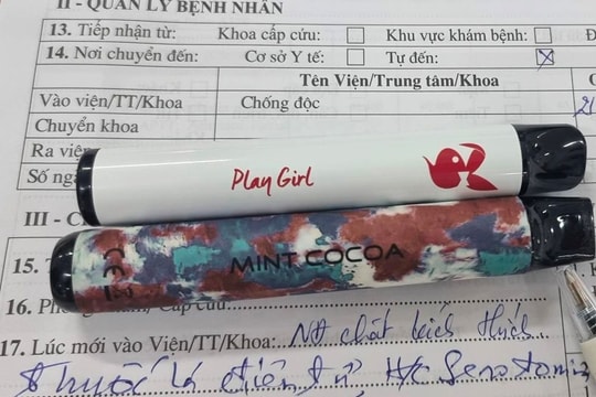 Nguy kịch do hút thuốc lá điện tử trộn 4 chất ma túy