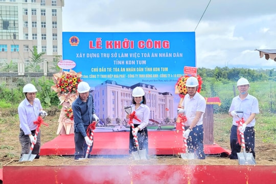 Khởi công xây dựng trụ sở làm việc TAND tỉnh Kon Tum