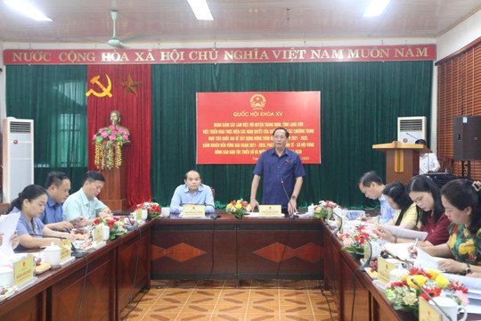 Phó Chủ tịch Quốc hội Trần Quang Phương làm việc tại tỉnh Lạng Sơn