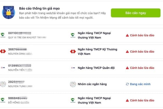Cách tra cứu số tài khoản ngân hàng để kiểm tra lừa đảo 