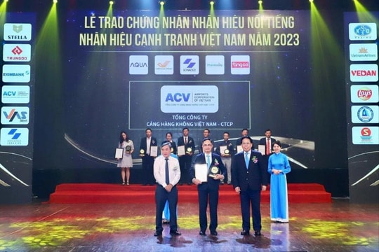 ACV tiếp tục được vinh danh Nhãn hiệu nổi tiếng Việt Nam năm 2023