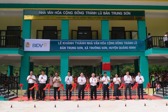 BIDV xây tặng nhà văn hóa cộng đồng tránh lũ tại Quảng Bình