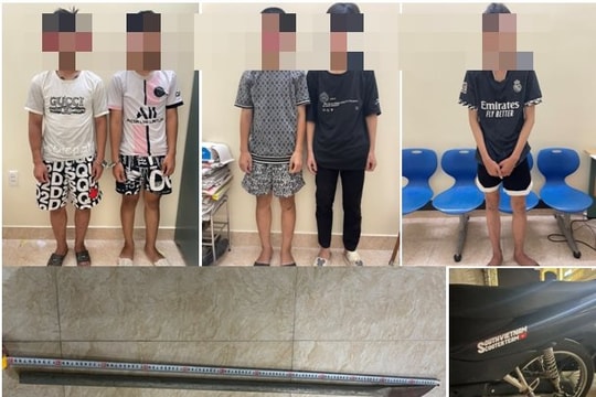 Bắt 5 đối tượng dựng trận cướp xe máy của người bán
