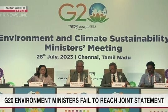 Các Bộ trưởng Môi trường G20 không đạt được tuyên bố chung