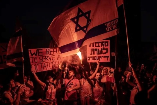 Israel: Biểu tình phản đối luật mới của Thủ tướng Netanyahu