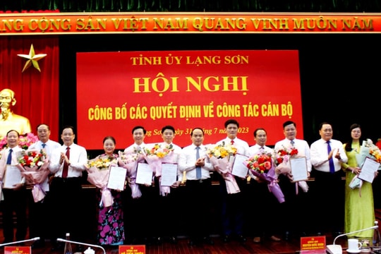 Tỉnh Lạng Sơn luân chuyển và bổ nhiệm một số lãnh đạo