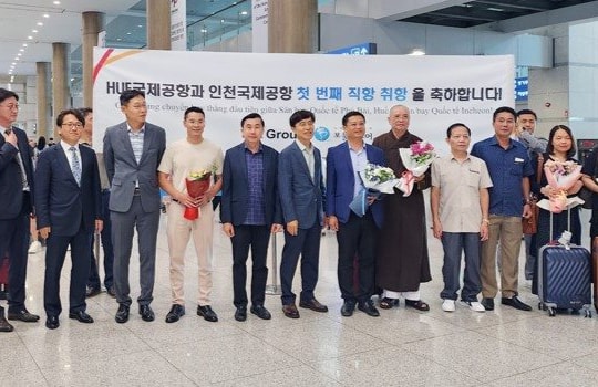Khai thác đường bay quốc tế Incheon (Hàn Quốc) đến Thừa Thiên Huế