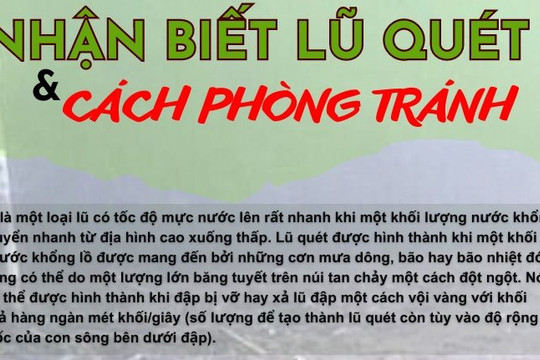 Các biện pháp để phòng, tránh lũ quét