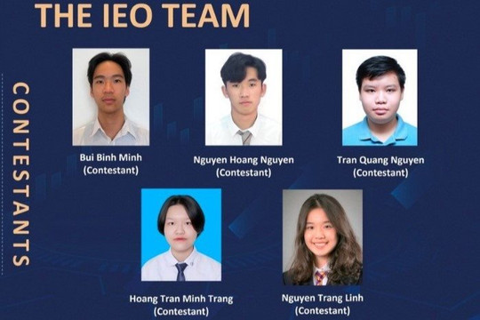 Đội tuyển Việt Nam giành 5 huy chương Olympic Kinh tế quốc tế 2023