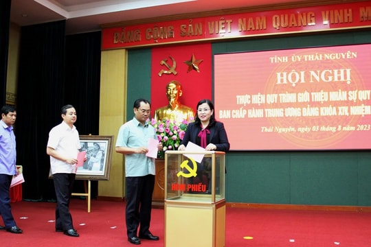 Thái Nguyên giới thiệu nhân sự quy hoạch Ban Chấp hành Trung ương Đảng